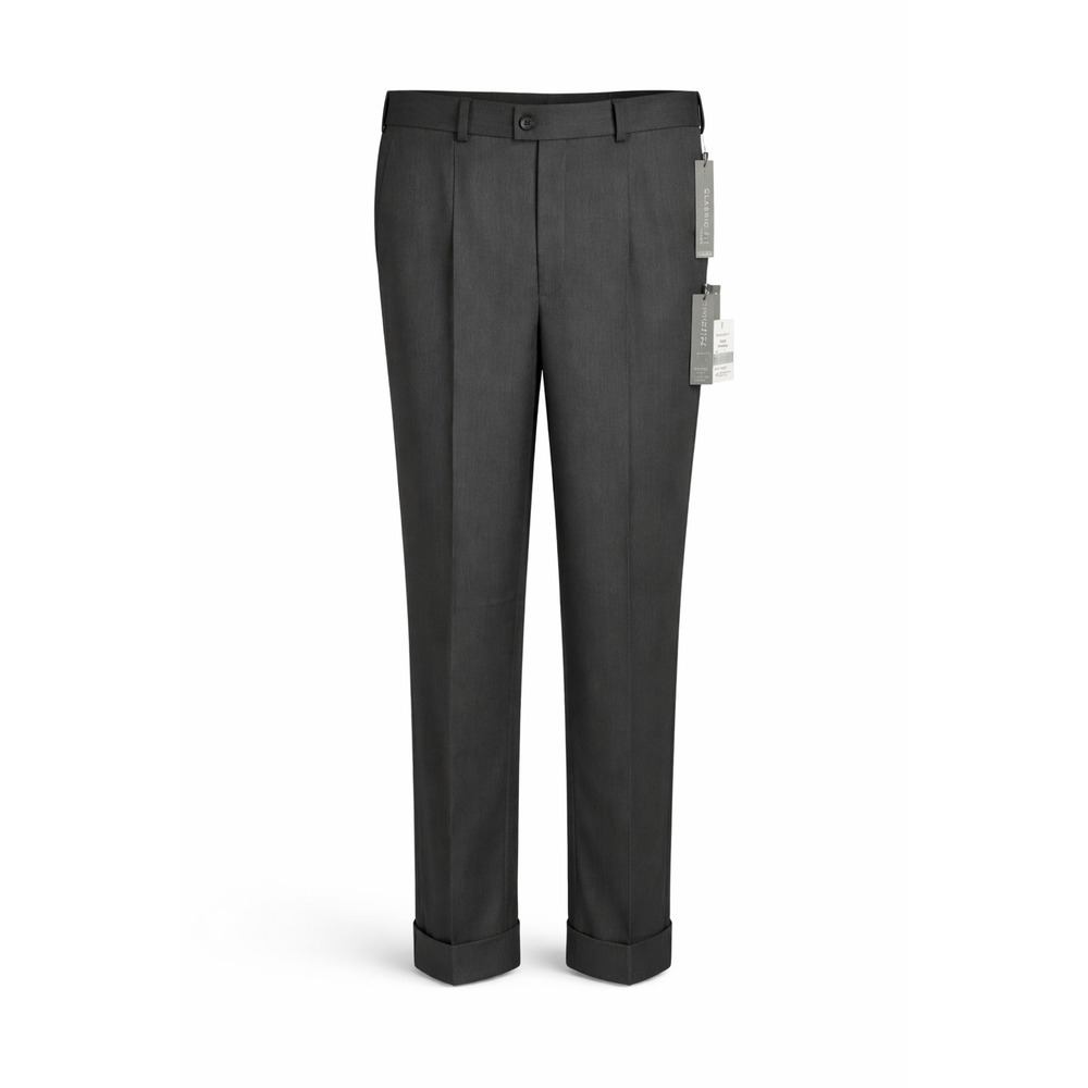 Perry Ellis Portfolio Travel Luxe Cuffed Dress Pants NWT 36x32